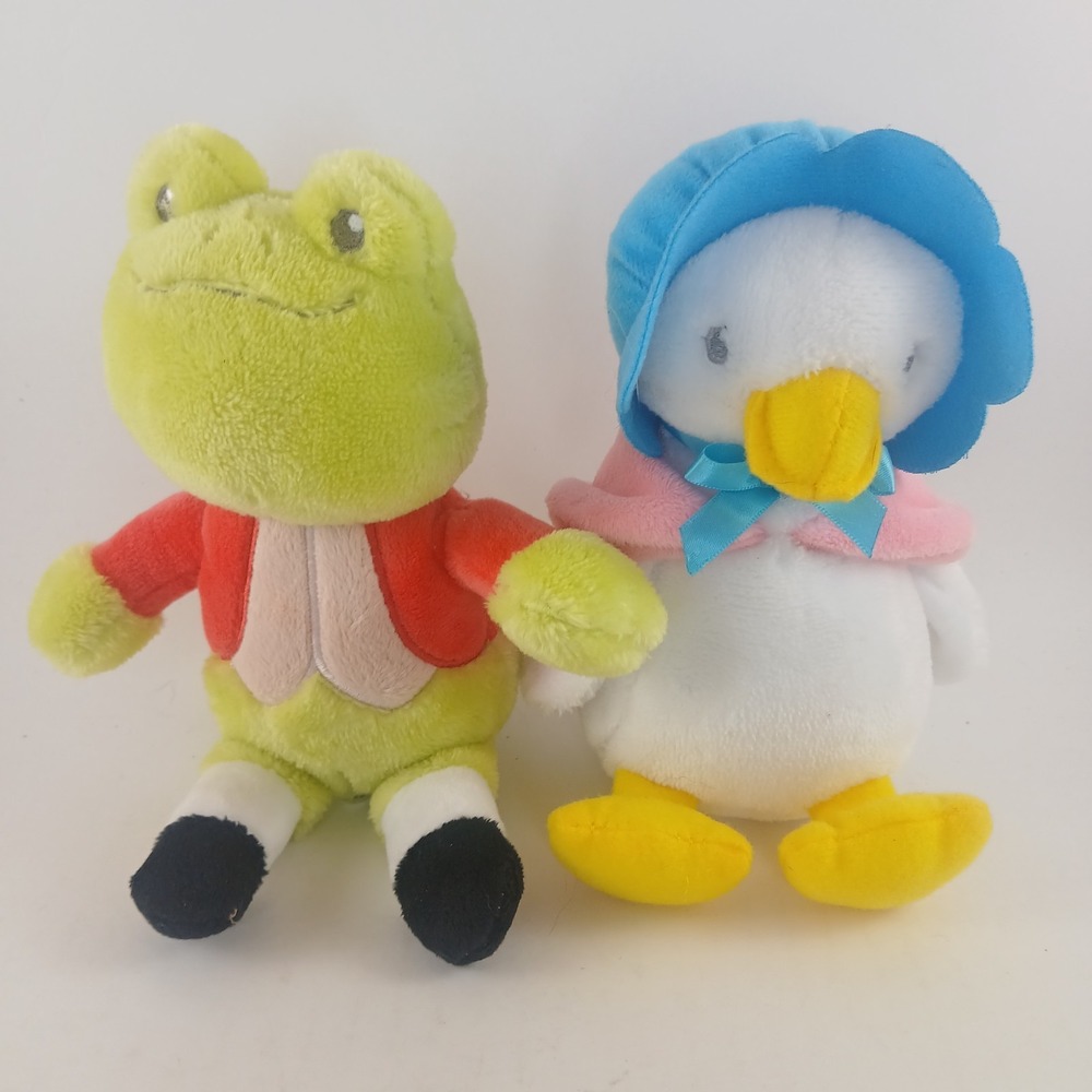 World Of Beatrix Potter Plush Jemima Puddle Duck Mr Jeremy Fisher Peter Rabbit